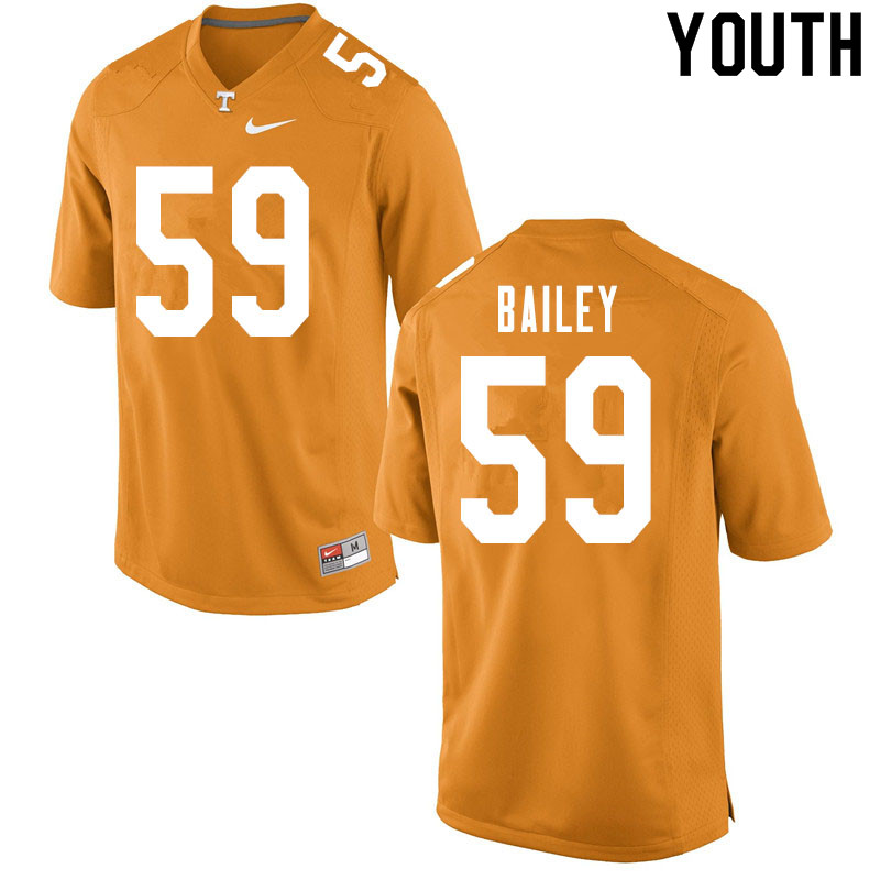 Youth #59 Dominic Bailey Tennessee Volunteers College Football Jerseys Sale-Orange